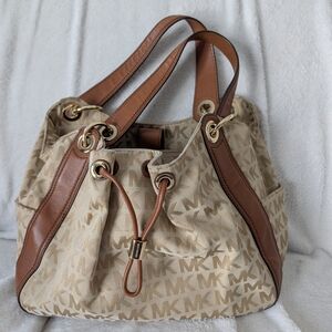 Michael Kors Tan and Brown Women's Bag